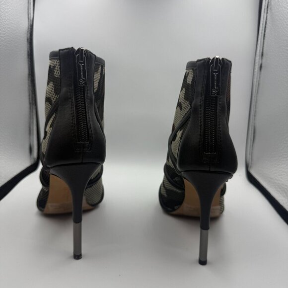 Jessica Simpson Camo Mesh Peep-Toe Stiletto Booties Sized 6 Like New - Picture 3 of 8